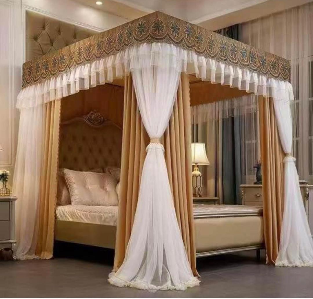 Moustiquaire quatre Pieds pour Lit – Protection Anti-Moustiques Grand Format