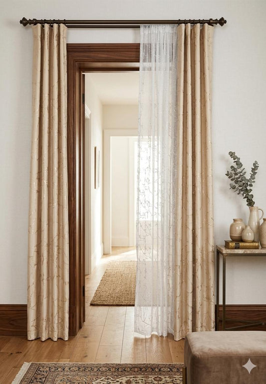 Rideaux Style Moderne Trois Pieces